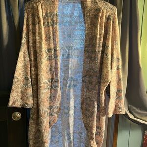 Maurices Patterned Open-Front Blouse